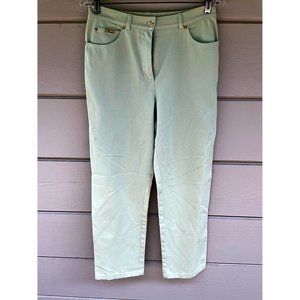 St. John Sport by Marie Gray Kiwi Stretch Cotton Jeans, Size 6